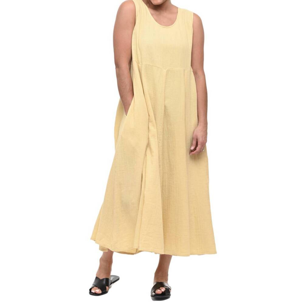 NEW TULIP CLOTHING amira maxi dress in saffron